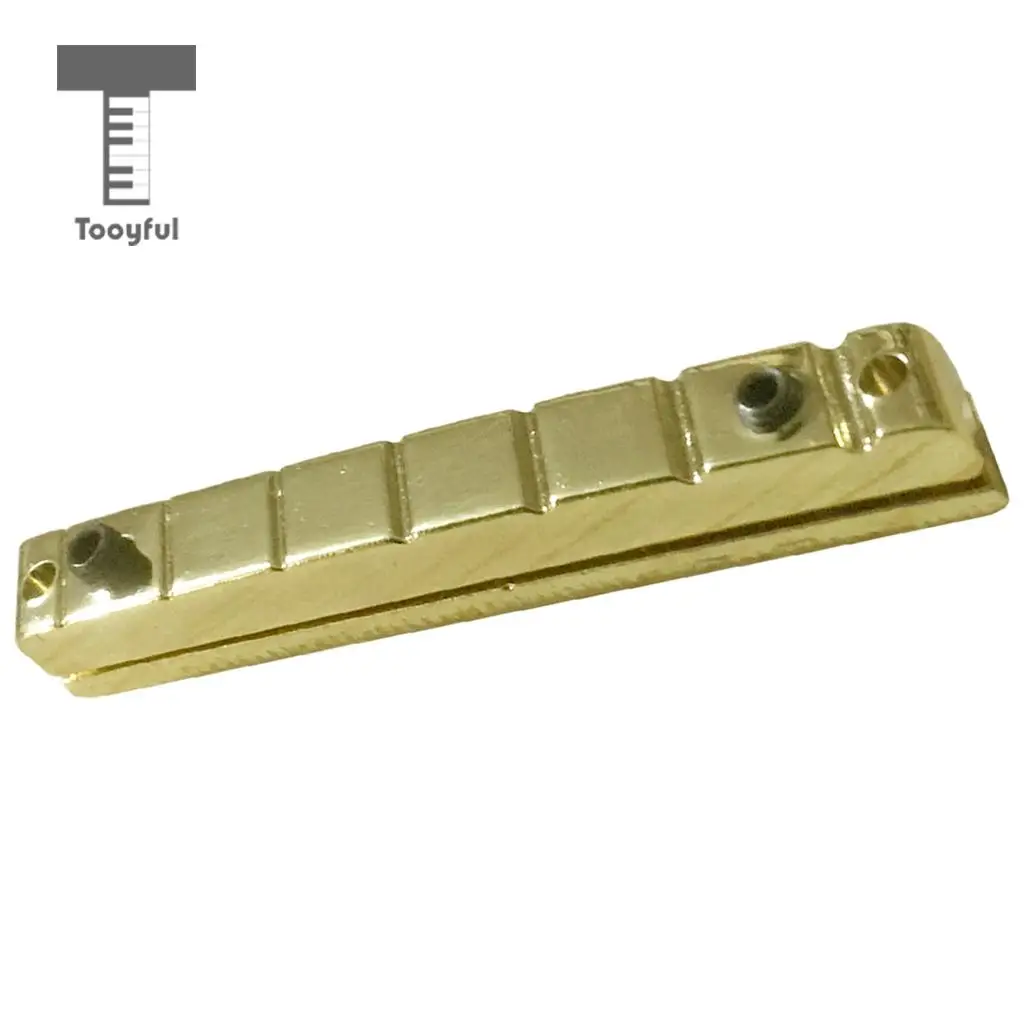 

Tooyful Guitar Brass Adjustable Height 7 Strings Slotted Nut for Guitar Accessory