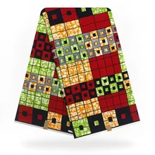 Рождество Новое поступление африканская ткань Анкара настоящий шотландский вощеный хлопок настоящий воск настоящий 6 ярдов для нигерийских женщин платье