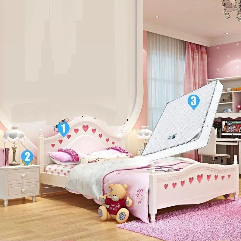 Baby Crib Tempat Tidur Tingkat Mebles Chambre Mobilya Ranza Wood Lit Enfant Bedroom Furniture Wooden Cama Infantil Kids Bed