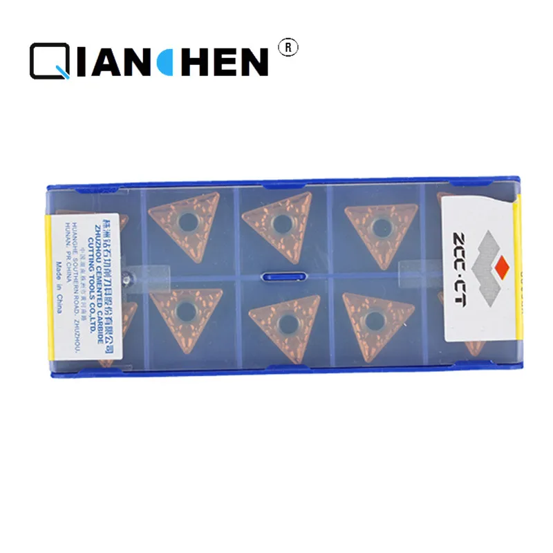 Original ZCCCT 10pcs high quality high performance high strength CNC industry TNMG160408-ADF YB9320 carbide inserts 