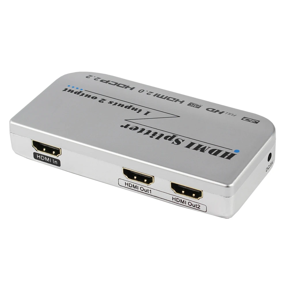 HDMI Splitter 1x2 4Kx2K@60Hz 1 Inputs 2 Output Full Hd 1080P Support Hdcp 2.2 Splitter HDMI 2.0 Splitter 4K For Apple