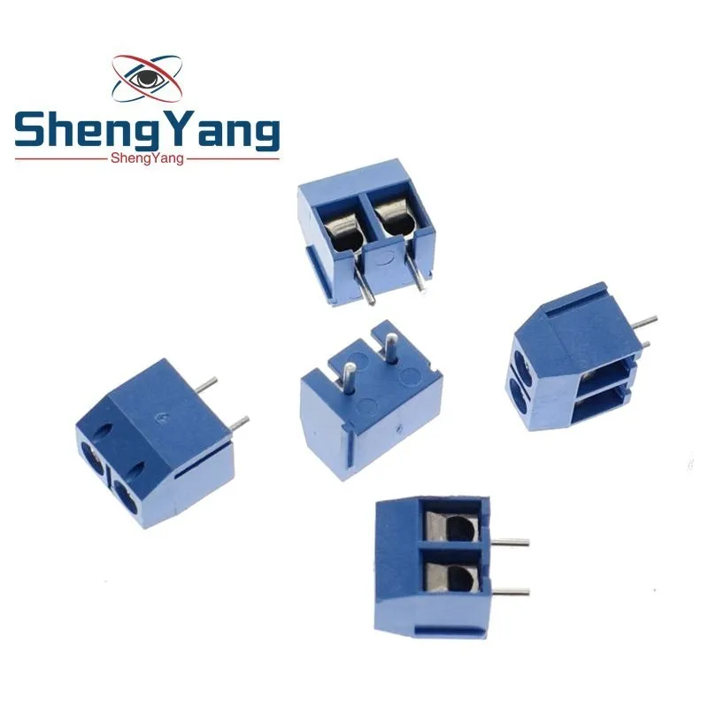 

ShengYang 10pcs KF301-2P 301-2P 2 Pin Plug-in Screw Terminal Block Connector 5.08mm Pitch 2 Pin Screw Terminal Block good