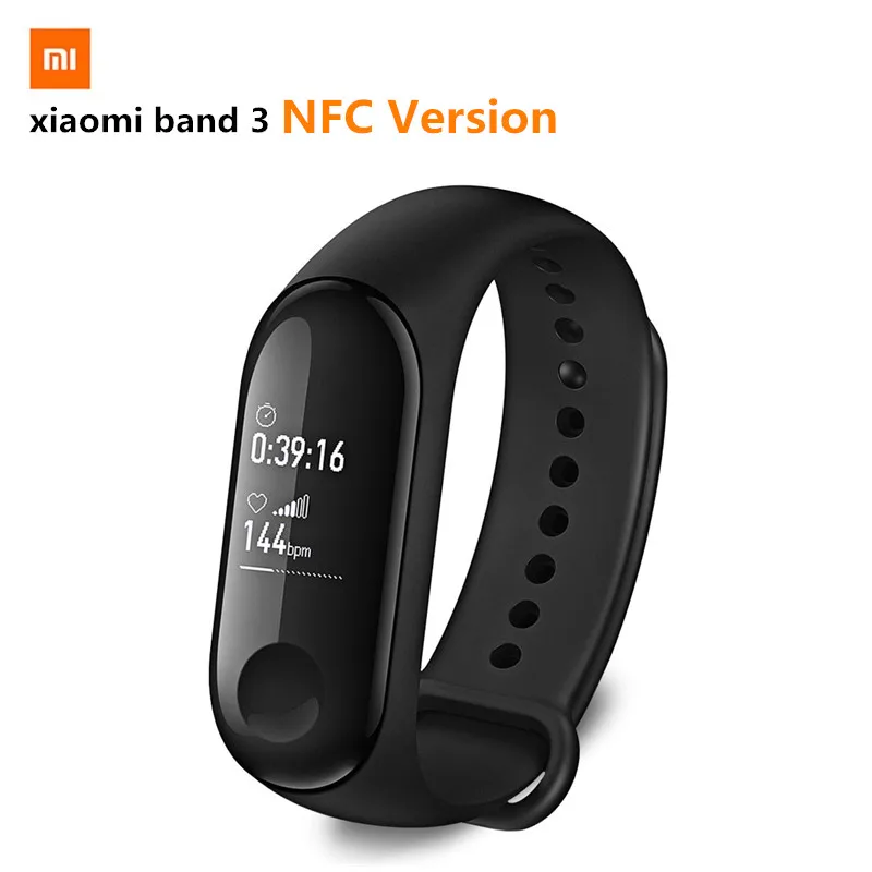 Смарт-браслет Xiaomi Mi Band 3 функция NFC браслет с монитором сердечного ритма Bluetooth 4 2 |