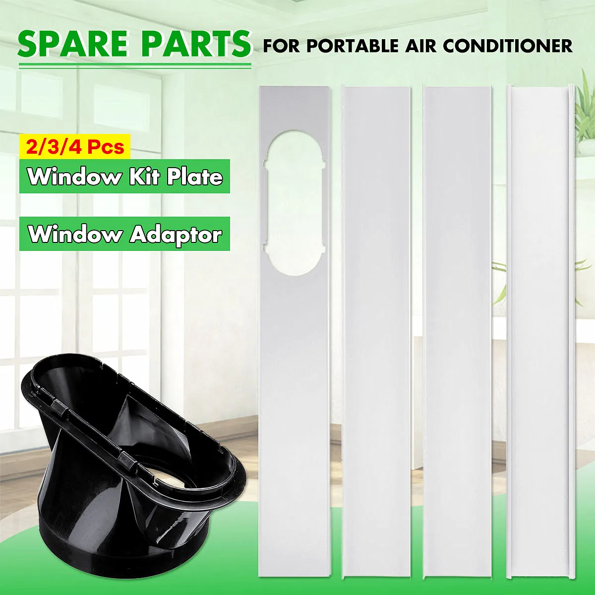 

13cm Adjustable Window Adaptor WAir Conditioner Window Slide Plate Exhaust Hose Tube Connector Kit For Portable Air Conditioner