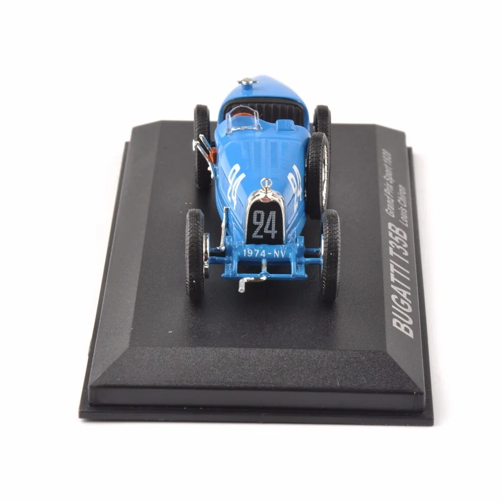 Новые специальные детские игрушки литье под давлением 1/43 T35b синий Bugatti Grand Prix sports