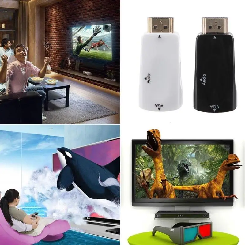 1080 P HDMI мужчина к VGA Женский адаптер аудио видео конвертер для ПК HDTV| |