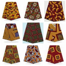 High Quality Cotton Fabric African Ankara Veritable Wax Cloth Veritable Wax African Real Dutch Wax 6yards/piece For Wedding