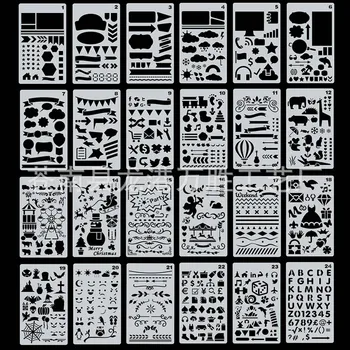 

Snowman Number Letters Rulers Stencils For Walls Painting Scrapbooking Cloud Stamp Album Decor Craft Embossing Paper Cards DIY