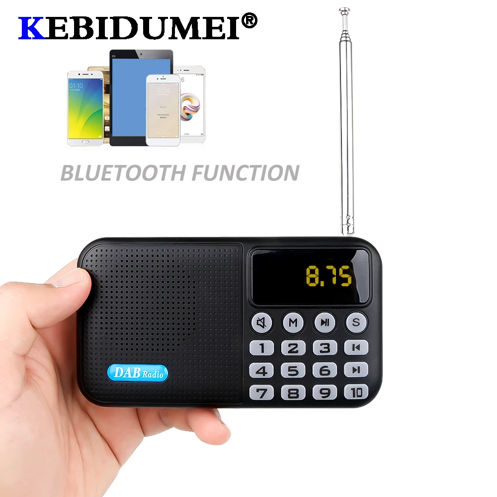 Портативный цифровой DAB P8 + fm радио плеер приемник с Bluetooth стерео спикер открытый