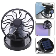 Mini Clip-on Fan Solar Sun Produzido Painel Preto Cooling Fan Celular para Viagens de Acampamento Ao Ar Livre De Refrigeração Portátil Pesca ventilador Solar