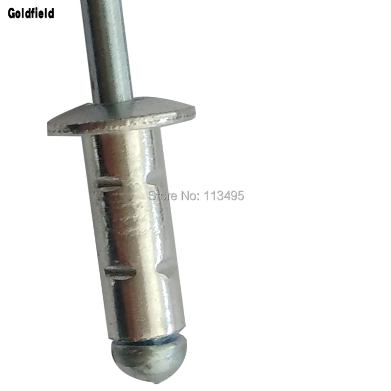 Cieco 4.8 mm x 12 mm testa di grandi dimensioni POP Rivetti alluminio 25PK da 14 mm flangia