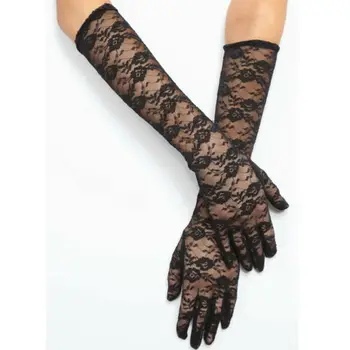 

Women Sexy Stretch Lace Opera Elbow Long Length Evening Party Prom Gloves