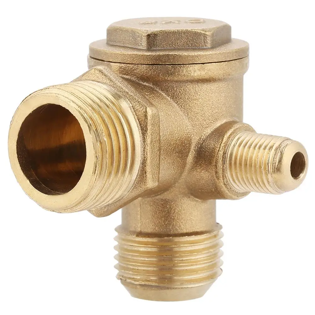 20*19*10mm Check Valve Male-Threaded Replacement Air Compressors Useful 