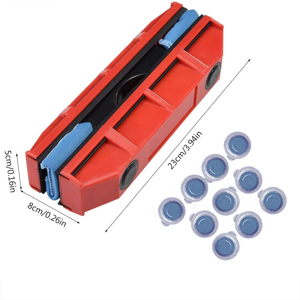 Широкий диапазон двухсторонний магнитный очиститель окон портативный автомобильный стеклоочиститель инструмент для чистки с тканью