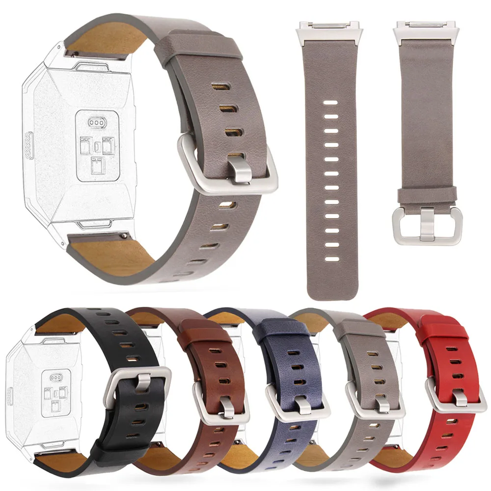 

Genuine Leather Watchband Strap for Fitbit Ionic Replacement Smart Watch Band Wrist Bracelet Belt for Fitbit Ionic Soft Straps