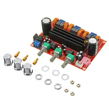 

LEORY TPA3116D2 2.1 Digital Audio Amplifier Board Subwoofer Speaker Amplifiers DC12V-24V 2*50W+100W amplificador