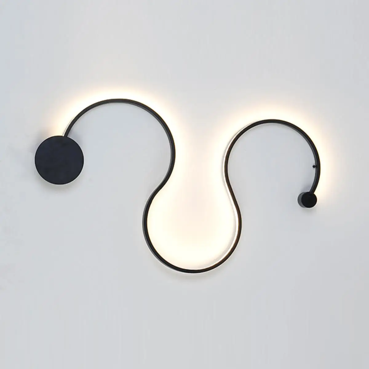 

Acrylic LED Light For Living Room Bedroom Modern Design Bending Ceiling Corridor Aisle Background Lights