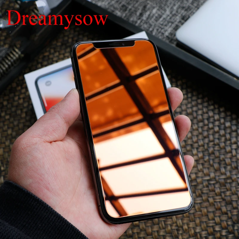 Зеркальное Защитное стекло для iPhone X XS MAX XR Защита экрана iphone 6 7 8 6S защита из