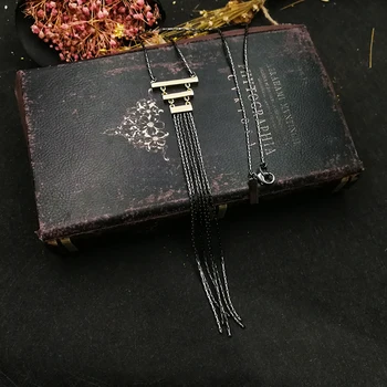 

Vanssey Fashion Jewellry OL Black Tone Snake Chain Long Necklace Wedding Accessories for Women 2019 New