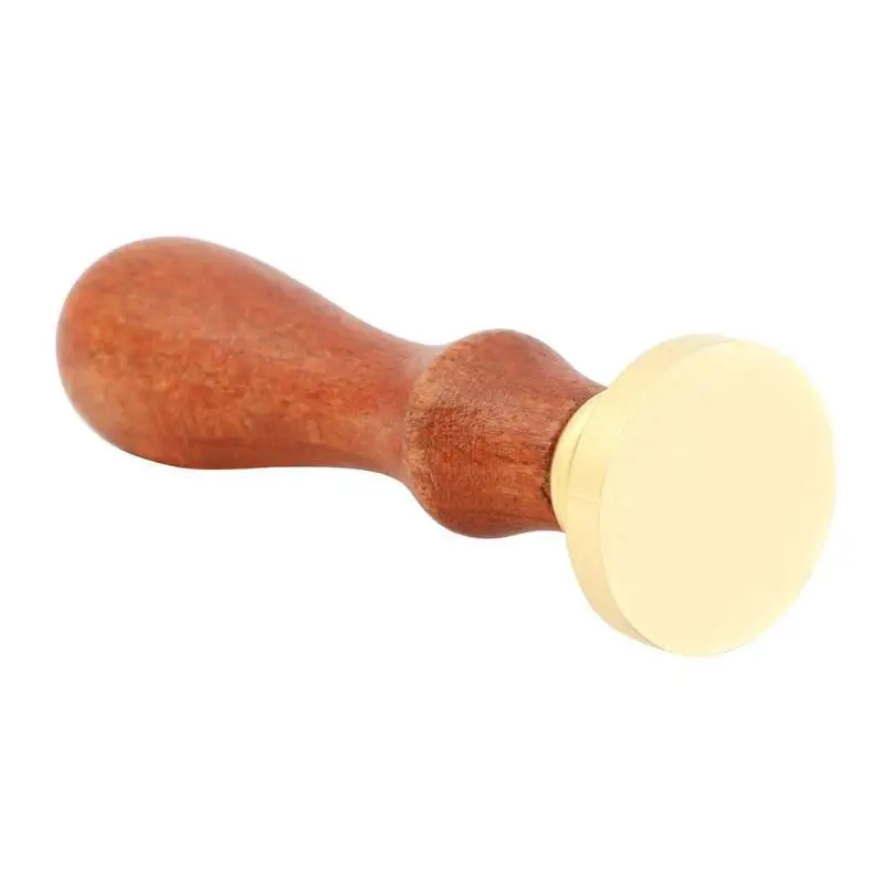 

DIY Carving Wood Handle Vintage Blank Sealing Wax Stamps Invitations Craft Decor Retro Blank DIY Carving Sealing Wax Stamp Metal