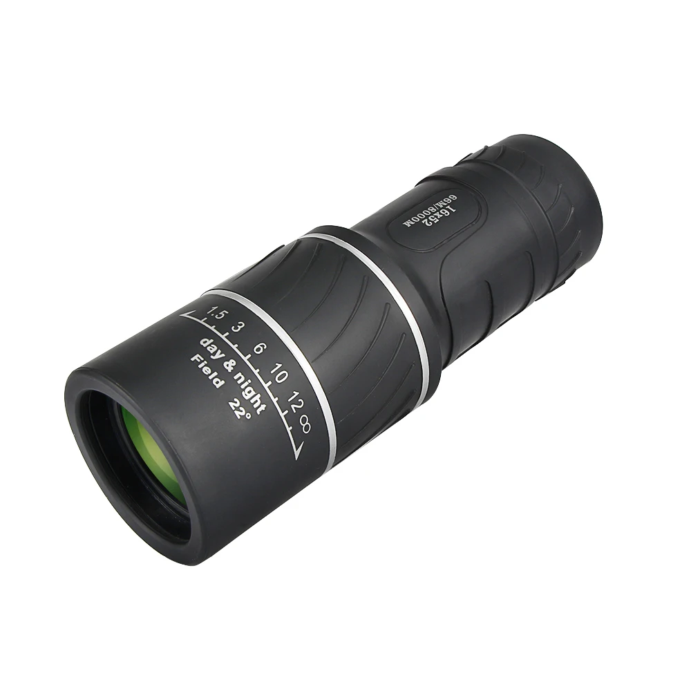 New 16x52 Zoom Monocular Dual Optics Zoom Telescope
