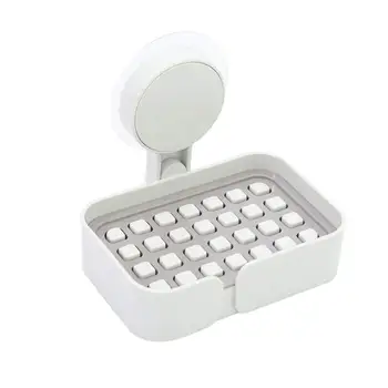 

1PC Soap Rack Sponge Holder Dish Holder Simplicity Vacuum Suction Tool Free No Trace Waterproof for Bathroom Home