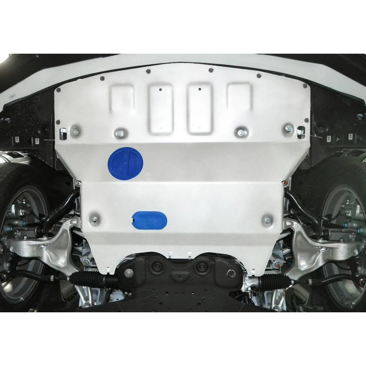 Защита картера Rival 333.2417.1 (для Infiniti Q50/3.5 Hybrid 2013 н.в./Infiniti Q60 V 3.0 (405л.с) 4WD 2017 н.в.