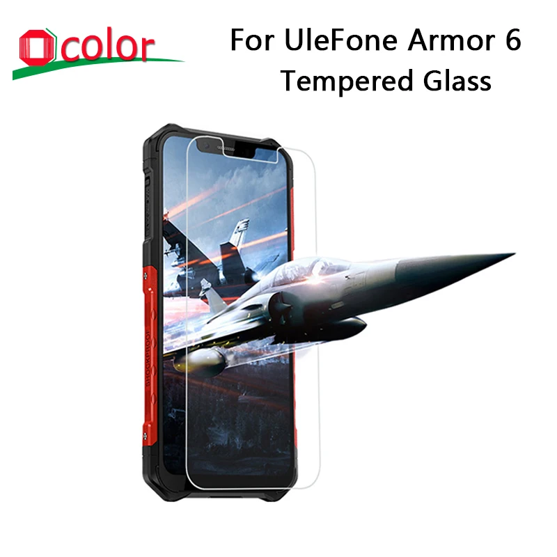 

ocolor For UleFone Armor 6 Tempered Glass Film Ultra-Thin Front Glass Screen Protector for UleFone Armor 6 Phone Accessories