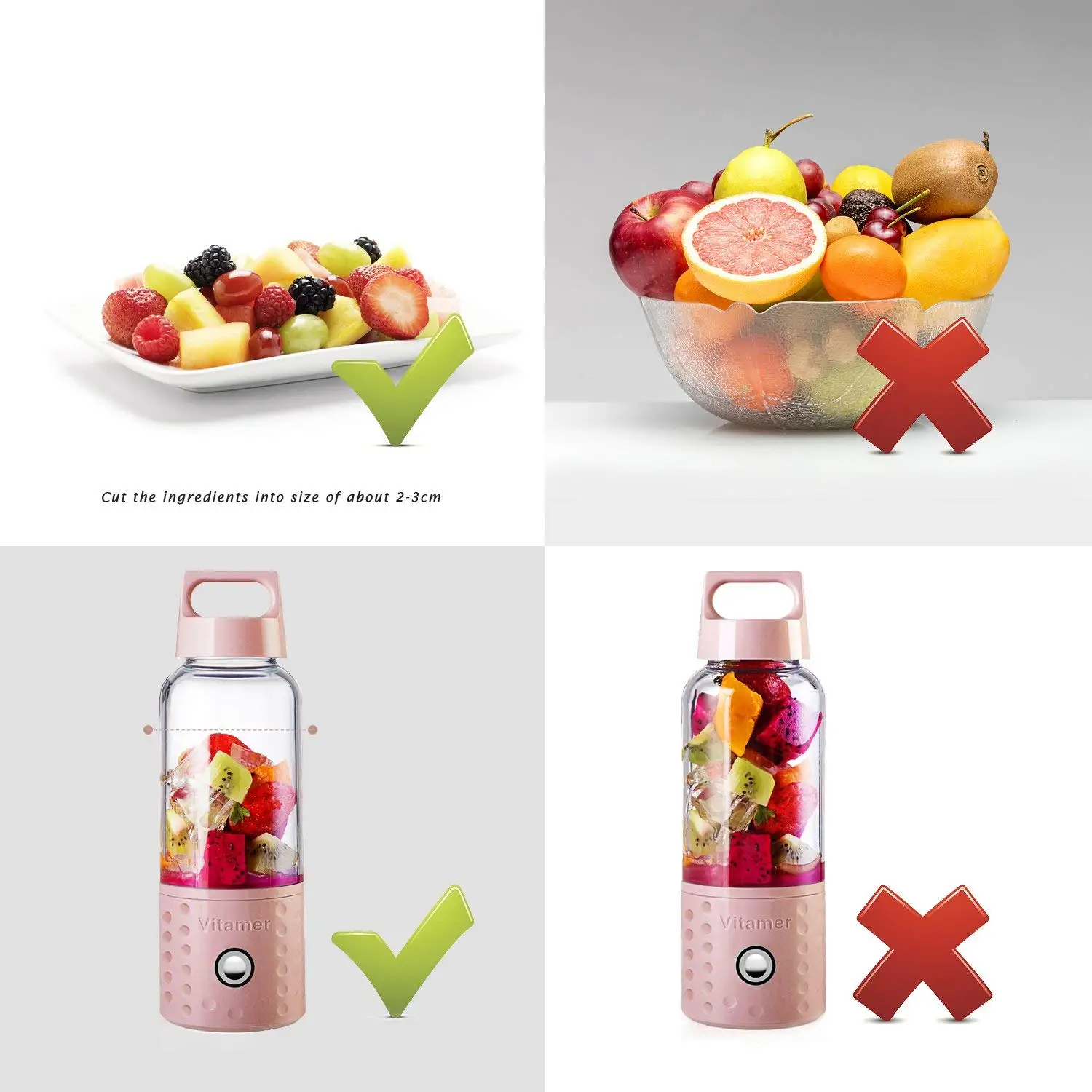  500ml Portable Blender Orange Juicer Cup Smoothie Blender USB Juicer Cup Fruit Mixing Machine with 