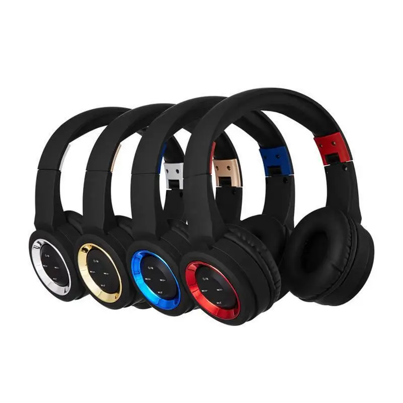 Wireless Bluetooth Headphone Sport Fashion Hi-Fi Stereo Heavy Bass Headset Portable Foldable 100H Standby 4 Color | Электроника