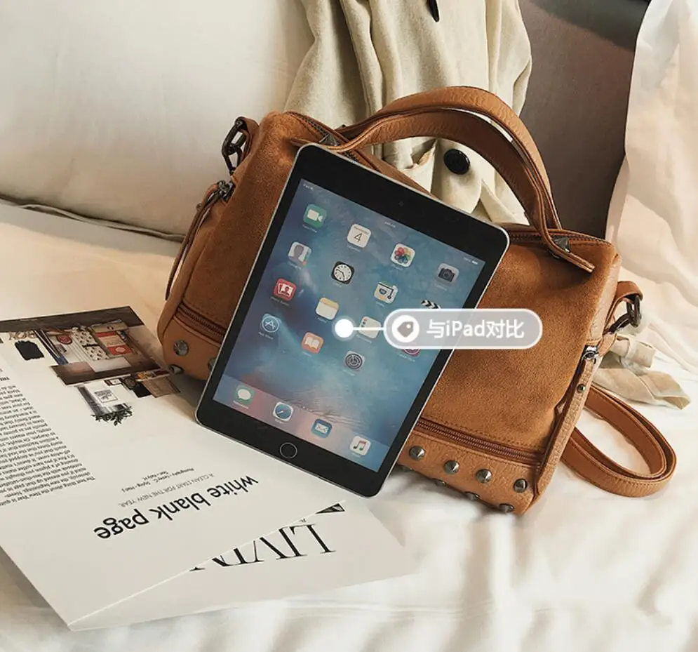 brown Borsa Cuoio Grande Scamosciata Messenger Alta burgundy Spalla Black Di Bolsa gray Tote Delle Del Kajie Europeo Progettista Donne Qualità Bag Pelle Retro In Sacchetto nOUwq6B7