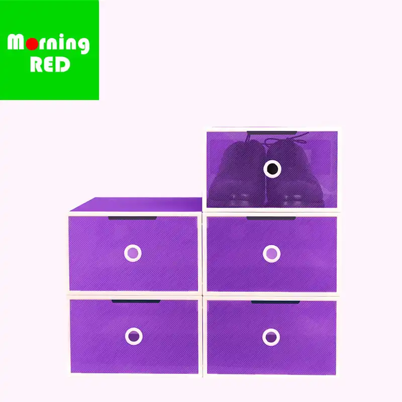 New5pcs Magnetic Automatic Door Eco Friendly Shoe Storage Box Case