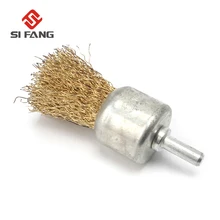 35 мм медное напыление стальной проволоки Ручка кисти для Dremel роторный инструмент