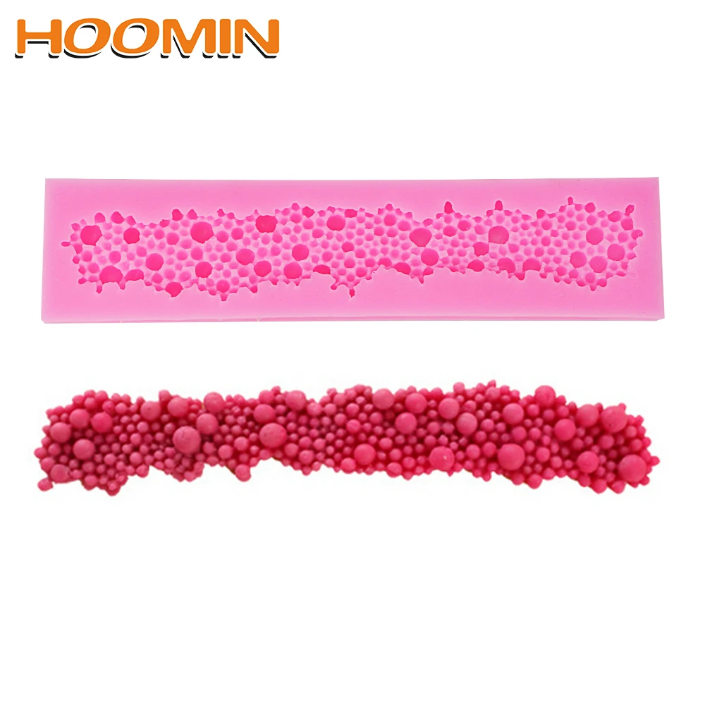 

HOOMIN Flower Border Silicone Cake Mold Fondant Mould Baking Tool Bakeware Chocolate Gum Paste Mold DIY Cake Decorating Tools