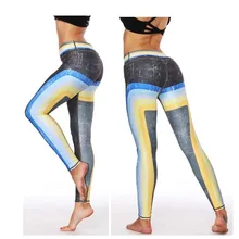 ADIBAO женские трикотажные брюки из полиэстера, женские леггинсы с цифровой печатью, леггинсы для бега, BDA001