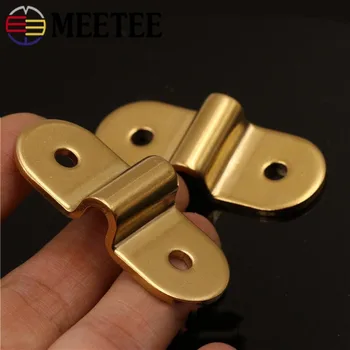 

Meetee 2pcs 45MM Brass Arch Bridge Buckle D-ring U-shaped Handmade Leather Bag Luggage Handle Hardware Accessories AP626