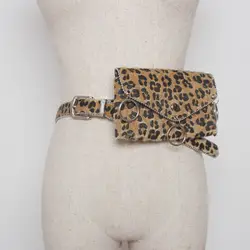 Искусственный конский волос поясные сумки для женщин Мини кожаные роскошные сумки женские поясные сумки женские Модные леопардовые