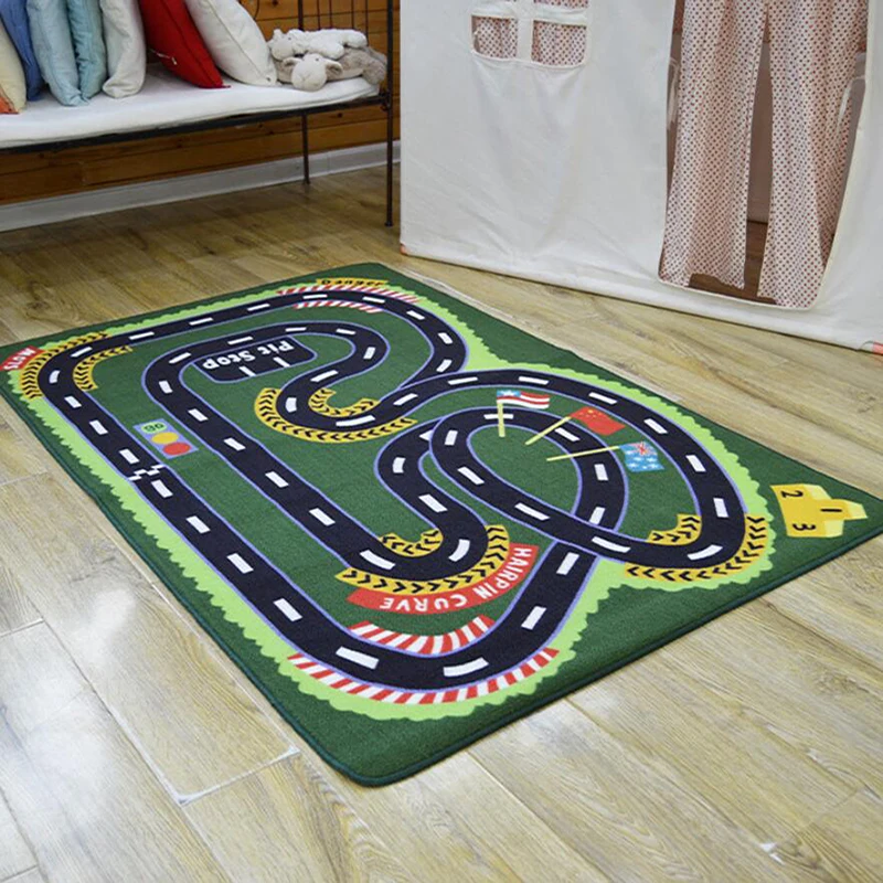 

Car Road Baby Playmat Soft Floor Play Mats Crawling Mat Kids Rugs Nursery Boys Room Decoration Children's Carpet
