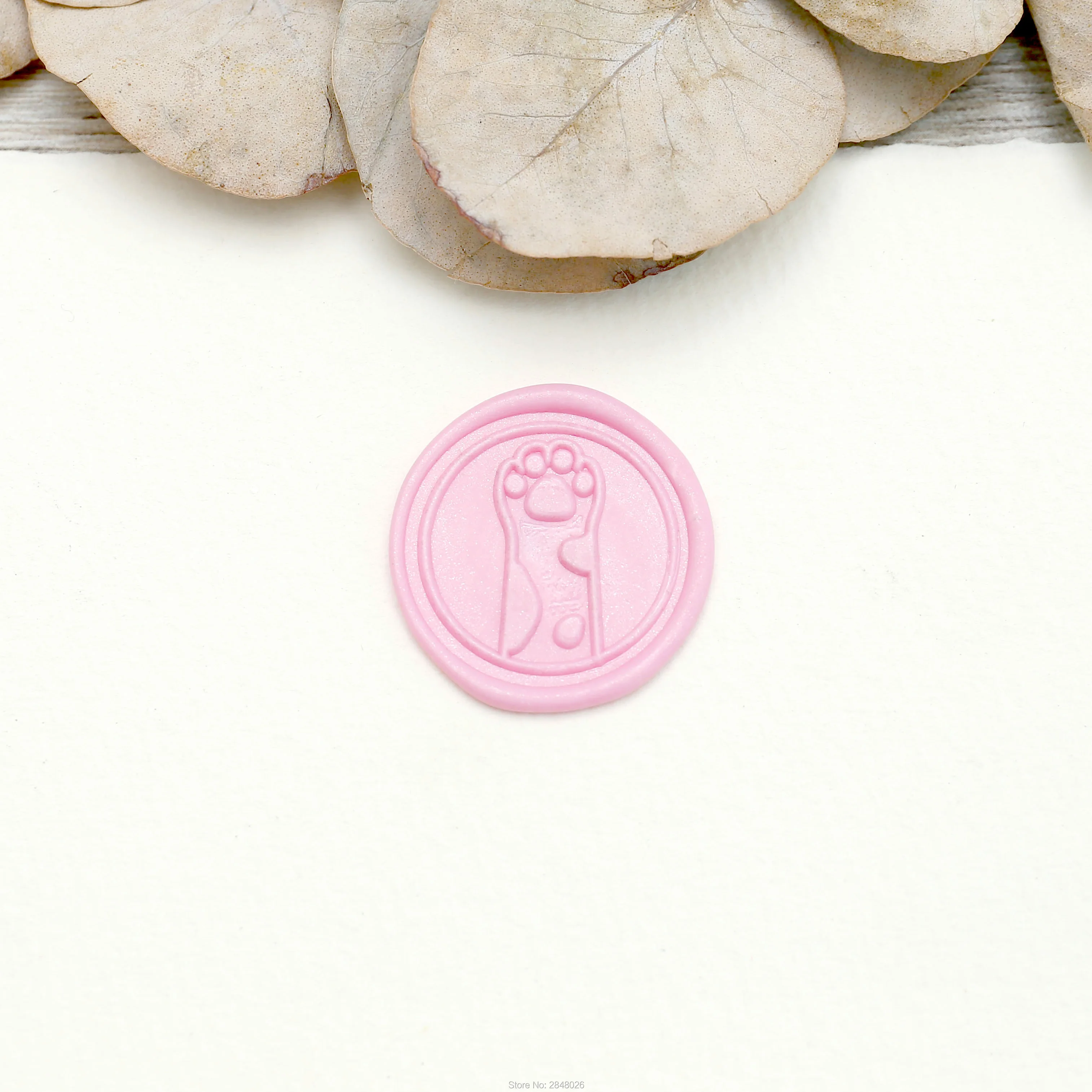 

Cat paw Wax Seal Stamp,wedding gift,personalised wood wax stamp,party seal,party decor,cute footprint seal