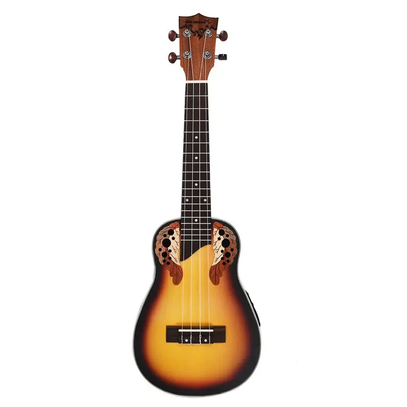 

ABGZ-23 inch Compact Ukelele Ukulele Hawaiian Red Sunset Glow Spruce Rosewood Fretboard Bridge Concert Stringed Instrument wit