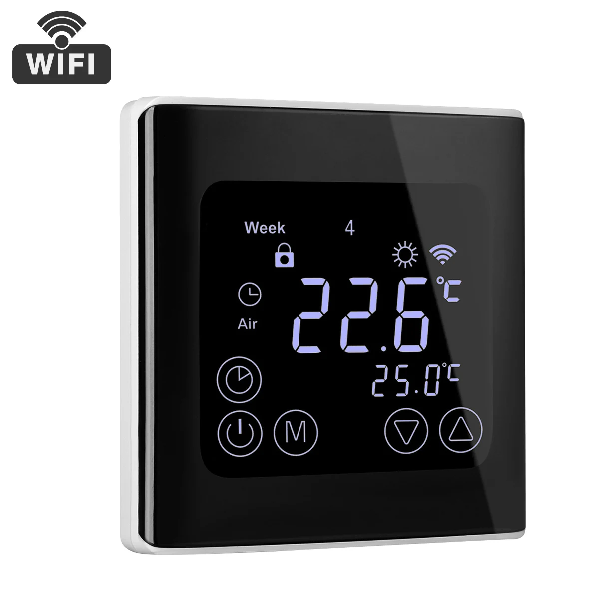 

C17GH3 WIFI Thermostat App Control LCD Touch Screen Temperature Controller Programmable Thermostat Floor Heating Electric Heater