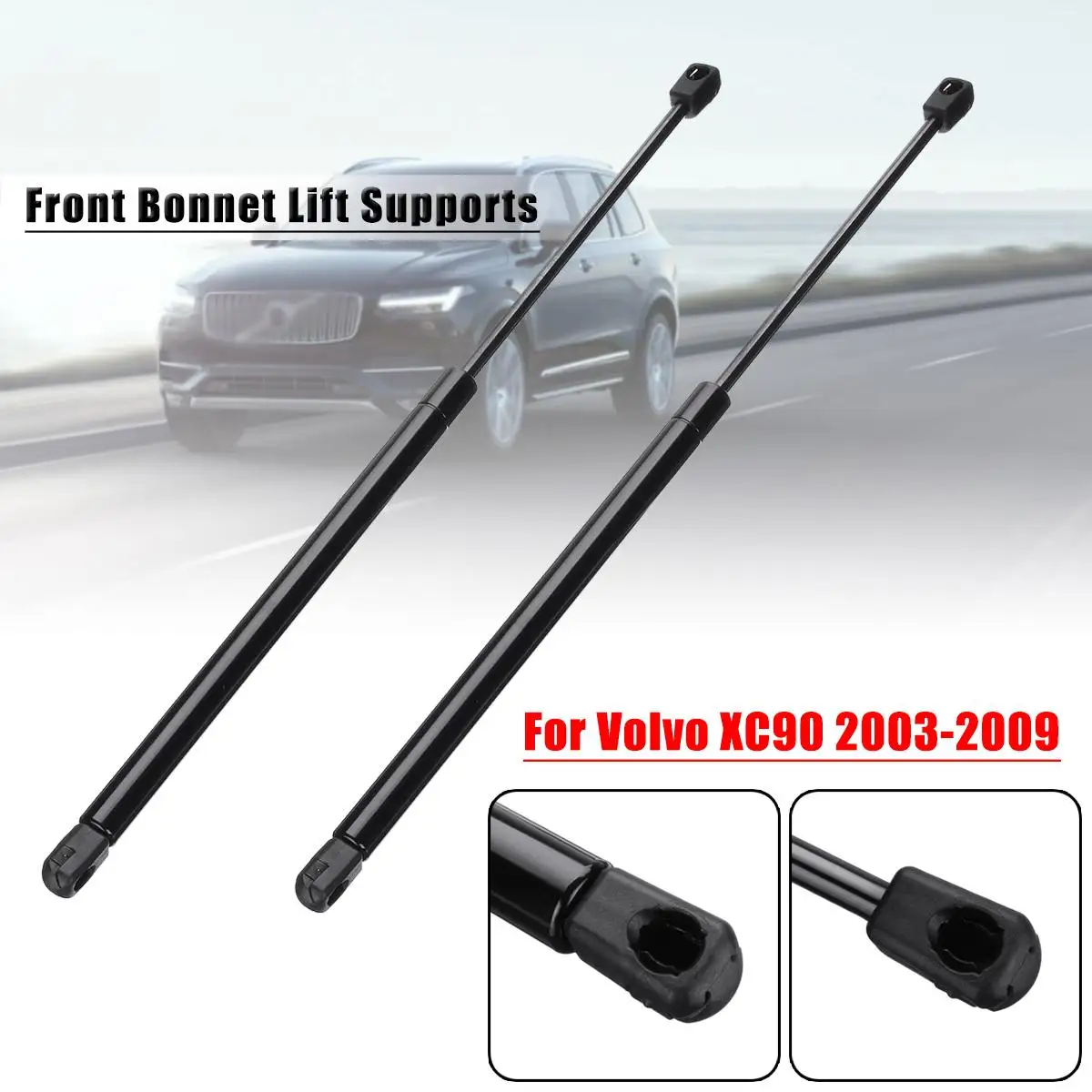 

2Pcs Car Front Engine Bonnet Hood Lift Supports Struts Shocks For Volvo XC90 2003-2009 30649736