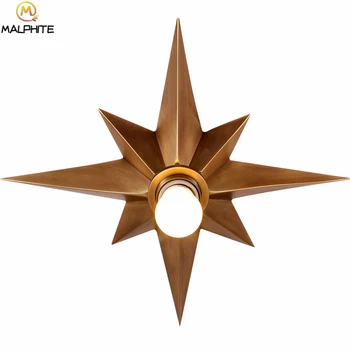 

Modern Copper Quality Hanging Ceiling Lamp Aisle Stair Octagonal Lighting Ceiling Lights Room Ceiling Lamp Luminaire Star Lights