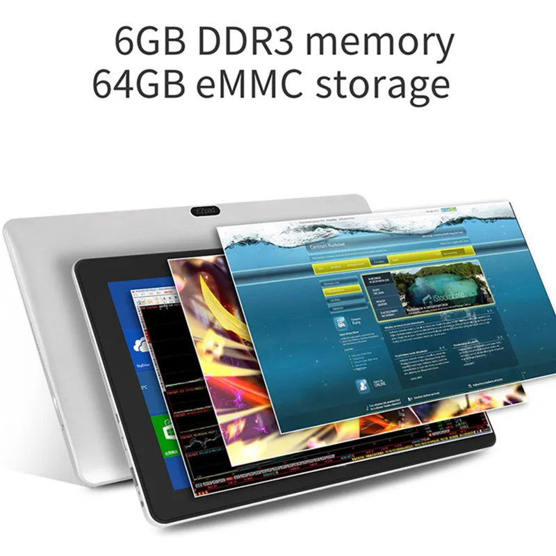 Jumper EZpad 6 Pro Tablets 2 In 1 Tablet PC 11.6'' Windows 10 Apllo Lake N3450 Quad Core 6GB 64GB EMMC HDMI Laptop With Keyboard