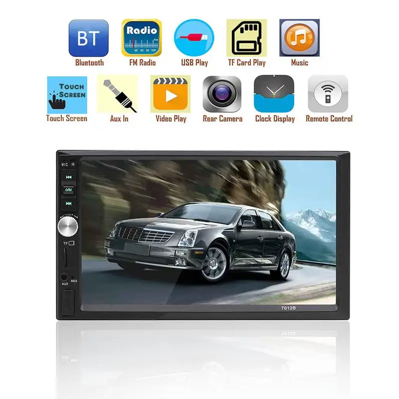 Bluetooth автомагнитолы HD 7 дюймовый автомобильный MP4 карты машины MP5 плеер Поддержка