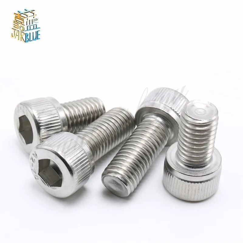 50pcs 4#-40 *1/8 5/32 3/16 1/4 3/8 Length 304 Stainless Steel US UNC Coarse Thread Allen Head Screw Cap Hex Hexagon Socket Bolt