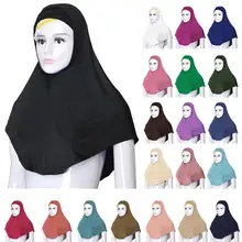2 шт. хиджаб для мусульманок, шапка ниндзя под шарф, Амира, Арабская кость, капот, головной убор, полное покрытие, никвабы, внутренняя шапка, шарф, головной убор, новинка