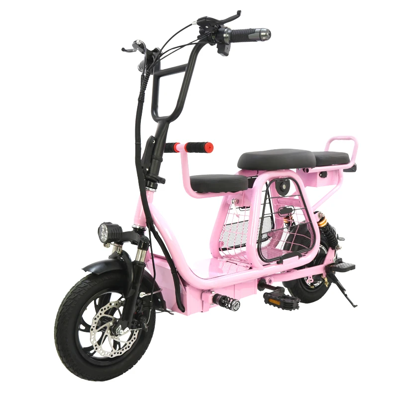 Two Wheel Electric Scooter 12 Inch Electric Bicycle 400W 48V Adults Folding Portable Powerful Electric Bike With Pet Basket Two Wheel Electric Scooter 12 Inch Electric Bicycle 400W 48V Adults Folding Portable Powerful Electric Bike With Pet Basket