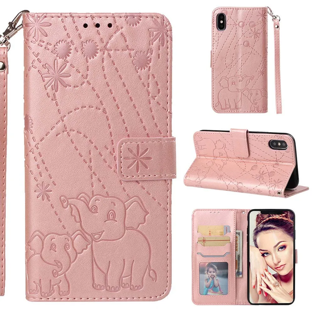 

KISSCASE Cute Embossed Case For Motorola Moto P30 Play One Leather Flip Cover For Moto G6 Plus 2018 Wallet Stand Phone Funda