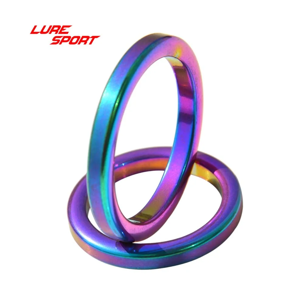 

LureSport 30 pcs Alconite Rainbow Ceramic guide ring rod Guide Ring part Fishing Rod Building component Repair DIY Accessory